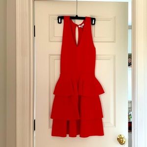 Parker red dress size 2 new with tags